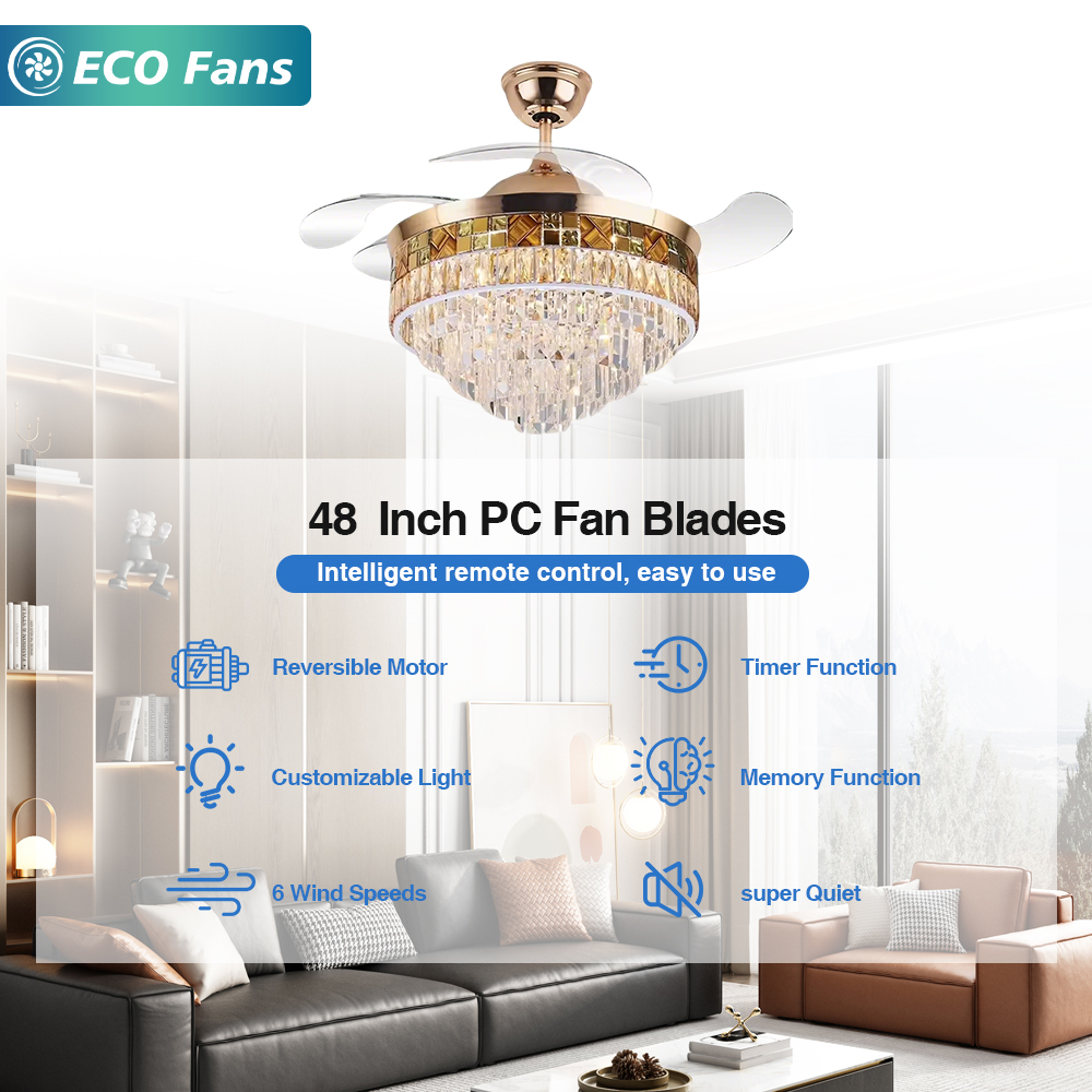Factory Price Ceiling Fan Lamp With Led Ceiling Light Use for Indoor Ceiling Fan Light With Remote Control