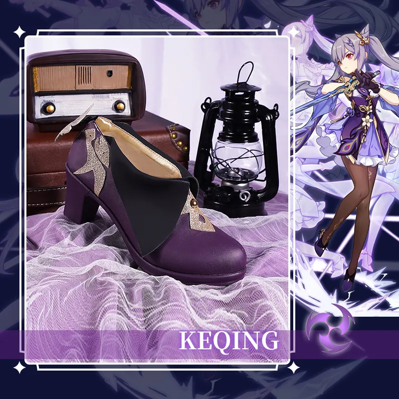 Обувь для косплея Genshin Impact Qiqi Keqing по индивидуальному заказу