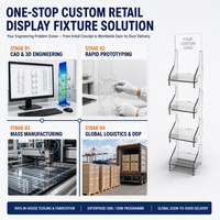 Présentoir à magazines en acrylique transparent sur mesure, 4 niveaux, sur pied, pour brochures, idéal pour les magasins de cosmétiques, pharmacies, vente au détail, OEM, ODM
