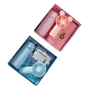 Set de Regalo de Verano Naranja Personalizado con Ventilador de Mano, Vaso de Vidrio <span class=keywords><strong>y</strong></span> Toalla - Product Image 6