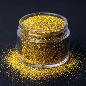 Poudre de paillettes fines décoratives en gros, sacs de 50g, paillettes holographiques en polyester pour artisanat, résine, gobelets et nail art - Product Image 1