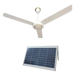 <span class=keywords><strong>Ventilateur</strong></span> de <span class=keywords><strong>Plafond</strong></span> Solaire de 50W, Adaptateur de AC-DC pour Panneau Solaire, Installation Simple et Bricolage, Ventilation de Gazebo, 24 Heures de Fonctionnement - Product Image 1
