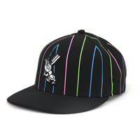 Gorra de Béisbol de Alta Calidad de 6 Paneles con Rayas, Impresión Digital por Sublimación, Gorra Deportiva con Logotipo Bordado en 3D Personalizado
