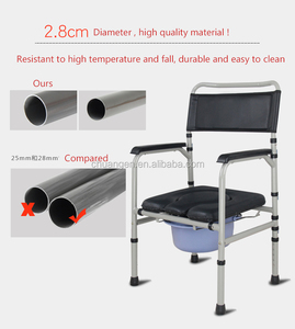 Manufacturer High Class <strong>Elderly</strong> Toilet <strong>Chair</strong> <strong>Elderly</strong> Mobile Toilet Folding Bath Commode <strong>Chair</strong> - Product Image 4