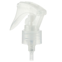 Pulvérisateur miniature transparent rose en plastique, petite tête de pompe à pulvérisation pour flacons cosmétiques