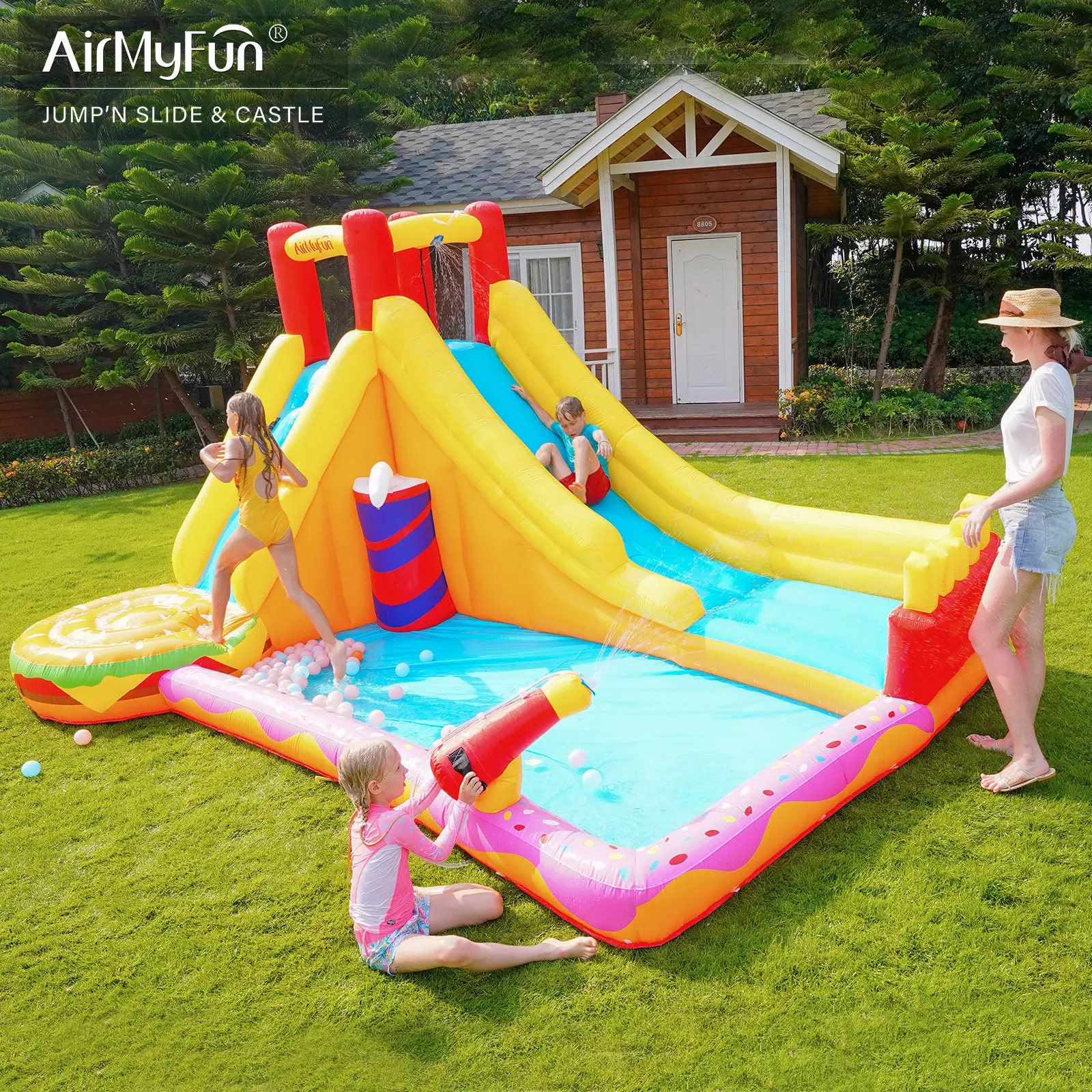 Factory kid home use juegos game toy bouncy jumping house inflatable castle bouncer