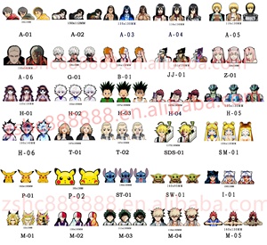 Autocollant de mouvement <span class=keywords><strong>Hunter</strong></span> <span class=keywords><strong>X</strong></span> <span class=keywords><strong>Hunter</strong></span> Kurapika, 1 pièce, décor étanche, dessin animé, <span class=keywords><strong>Manga</strong></span>, pour ordinateur portable, voiture, Art mural, nouveau design - Product Image 4