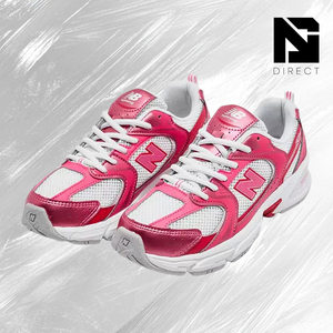 รองเท้า New Balance 530 สีชมพูซาติน โทนสีแดง รุ่นเดินสบาย ระบายอากาศได้ดี แบบผูกเชือก สไตล์ลำลอง - Product Image 2