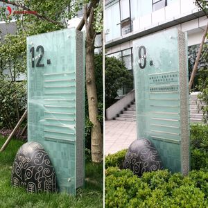 BrandnewSign Outdoor Pylon Sign Wayfinding Signpost 3D Sign logo Wall Mount Signage Stand Pylône Sign pour l'extérieur - Product Image 4