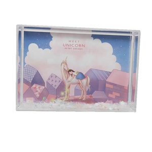 4x6 tùy chỉnh Unicorn khung ảnh nước và long lanh kháng Acrylic khung nhựa - Product Image 3