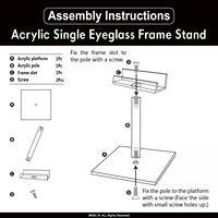 Support d'exposition pour lunettes en acrylique moderne, poli, transparent, à 6 étagères, léger, facile à assembler, support pour lunettes de myopie, support pour lunettes de soleil