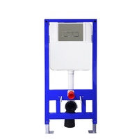Réservoir de toilette dissimulé A&C de luxe moderne et écologique en plastique HDPE et acier inoxydable, double chasse, capacité réglable de 3 à 6,5 L, garantie 5 ans