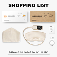 Masseur portable pour soulager les migraines avec chaleur et massage par airbag, relaxation des yeux et de la tête pour réduire le stress et la fatigue