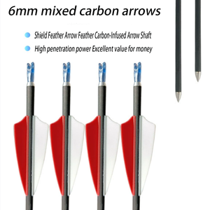 Flèches en carbone anti-crevaison pour le tir à l'arc, flèches <span class=keywords><strong>de</strong></span> précision pour la pratique et la <span class=keywords><strong>chasse</strong></span>, pour arcs à poulies et arcs classiques - Product Image 1