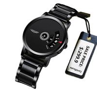LANGLISHI 606 Montre à quartz pour homme, nouvelle arrivée, bracelet en acier inoxydable, étanche, prix unique, montre décontractée simple, ensemble