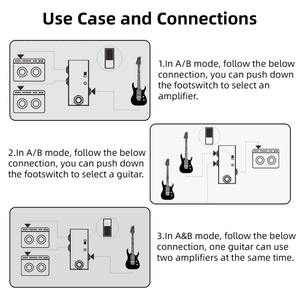 ABY-Selector <span class=keywords><strong>de</strong></span> línea <span class=keywords><strong>AB</strong></span> con interruptor, mini pedal <span class=keywords><strong>de</strong></span> efecto <span class=keywords><strong>de</strong></span> guitarra, True Bypass, bajo <span class=keywords><strong>de</strong></span> guitarra, caja <span class=keywords><strong>AB</strong></span>, interruptor <span class=keywords><strong>de</strong></span> canal - Product Image 5
