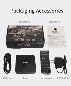 Usine directement vente D905 Android TV Box Amlogic S905L Quad Core <span class=keywords><strong>CPU</strong></span> Mali 450 750MHz GPU décodeur - Product Image 6