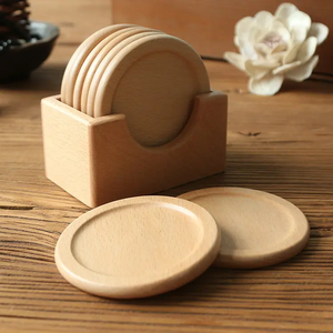 Commercio all'ingrosso su misura di alta qualità naturale di bambù e <span class=keywords><strong>legno</strong></span> Coaster Set <span class=keywords><strong>supporto</strong></span> <span class=keywords><strong>in</strong></span> <span class=keywords><strong>legno</strong></span> inciso - Product Image 3