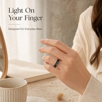 Bague connectée de suivi de santé R11C avec écran numérique, étui de chargement, moniteur de fréquence cardiaque et de sommeil, tracker d'activité pour hommes et femmes