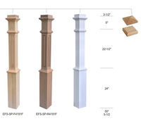 Pilier décoratif en bois sculpté, nouveauté, ligne de bois pour escaliers, pièces d'escaliers, OEM ODM, nouveauté,