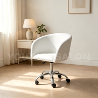 Tabouret de table blanc pour salon de manucure, chaise pour ongles, salon de beauté, barbier, 1 pièce