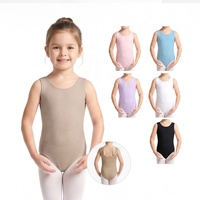 Justaucorps de danse sans manches AM087 de haute qualité pour enfants et adultes – Idéal pour la pratique du ballet, la gymnastique et la danse