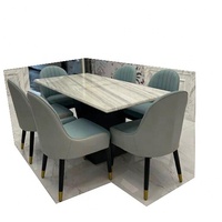 Grosir disesuaikan meja makan dan kursi ruang tamu tempat duduk meja makan Set untuk restoran kantin Hall