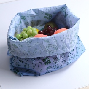 Wholesale Reusable Grocery Shoulder Tote <b>Bag</b> Lightweight Eco Print <b>Foldable</b> Shopping <b>Bag</b> Custom Supermarket Gift Gift Carrier - Product Image 3