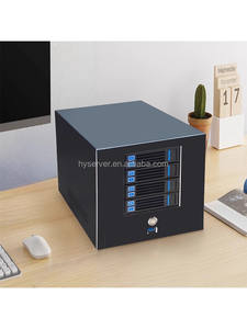 Vente chaude 4 Position de disque <span class=keywords><strong>NAS</strong></span> Enterprise Network Storage Server <span class=keywords><strong>DIY</strong></span> Black Qunhui Chassis Flex Power ITX - Product Image 4
