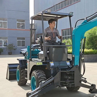 EBL08-12 Everstar Backhoe Loader Mini Wheel Loader dengan Sirkuit Oli Tambahan Mesin Efisiensi Tinggi Garansi 1 Tahun