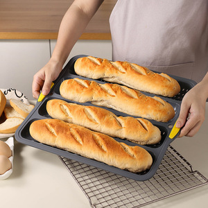 Stampo per Baguette in Silicone Grande con Telaio in Ferro, Antiaderente, Facile da Sformare, Teglia per Pane Francese - Product Image 3