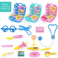 Kit de jeu de rôle de docteur pour enfants, valise médicale avec stéthoscope et seringue, ensemble éducatif de jeu de rôle pour tout-petits