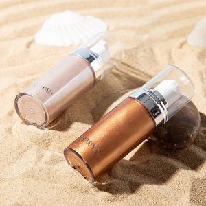 Palette de plage transfrontalière Handaiyan à base de minéraux, <span class=keywords><strong>huile</strong></span> éclaircissante pour la peau, lait liquide pressé, écran solaire, 4 illuminateurs - Product Image 3