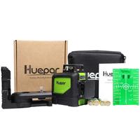 Niveau laser Huepar 8 lignes mini, auto-nivelant, croix verte, niveau laser 360 degrés, vertical, horizontal, niveau laser vert