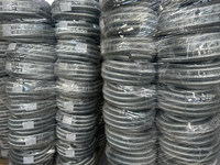 Tuyau flexible en acier inoxydable résistant au feu, étanche, recouvert de PVC noir de 1/2 pouce, résistant aux liquides, conduit pour câbles électriques FMC