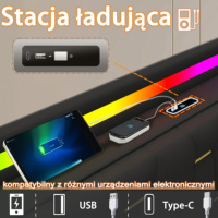 Lit en velours avec haut-parleur Bluetooth, station de charge USB, cadre en forme de lit, éclairage LED RGB et rangement