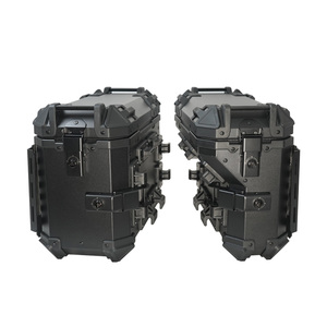 F2-<span class=keywords><strong>MOTO</strong></span> 36L Boîte latérale de <span class=keywords><strong>moto</strong></span> pliable à double aile blindée résistante aux chocs et à la pression, ajustement universel pour les longs trajets - Product Image 3