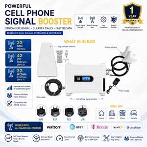 Amplificateur de signal mobile Tri-bande 900/1800/2100 MHz 3G 4G LTE GSM avec couverture de 300-500 m², montage mural pour usage professionnel - Product Image 3