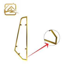 Factory Wholesale Supplier Modern Luxury D Type Sofa Irregular Decorative Frame Golden Metal Armrest Frame Furniture Living Room - Product Image 2