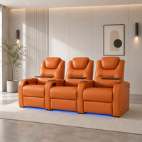 Fauteuil inclinable électrique en cuir véritable zéro gravité avec port USB pour home cinéma et salon – Vente en gros directe usine
