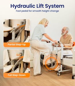 Sedia di Trasferimento Pazienti Idraulica Regolabile Mateside, Ausilio per Mobilità per Anziani e Disabili, Sollevatore per <span class=keywords><strong>WC</strong></span> da Letto, Vendita all'Ingrosso - Product Image 5
