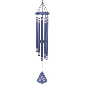 La decorazione del giardino di 94cm simpatizza il carillon del vento regalo di natale all'aperto intagliato al Laser in alluminio musica campanelli eolici - Product Image 1