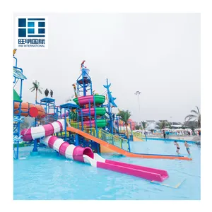 Customized Swimming Pool Fiberglass Slide FRP Spiral Water Slides