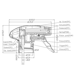 Chất lượng tốt giá 28/400/410/415 kích hoạt nhựa phun máy trộn dissolvable giấy tay khối kích hoạt Phun - Product Image 3