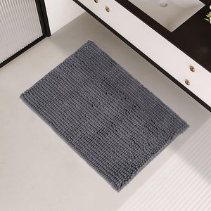 Tapis de bain en microfibre de luxe, doux et moelleux, antidérapant, super absorbant, tapis de sol pour salle de bain - Product Image 2