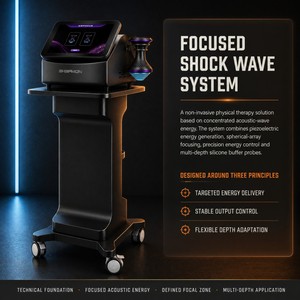 ESWT Stimulation Focused Pulse Activation Pain Relief <b>Circulation</b> Activation Piezoelectric Focused Shockwave <b>Machine</b> - Product Image 2
