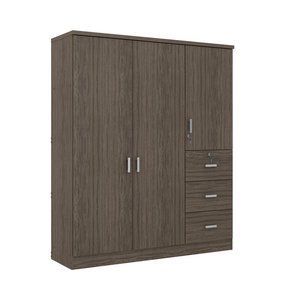 Modern Double Sliding Door <strong>Wardrobe</strong> 2 Mirrored Hanging Rails <strong>Shelves</strong> Storage Cabinet <strong>for</strong> Bedroom - Product Image 2