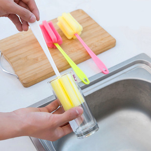 Supply of sponge cleaning cup <b>brushes</b> and <b>bottle</b> <b>brushes</b>, simple and durable household cup and glass cleaning <b>brushes</b>, - Product Image 1