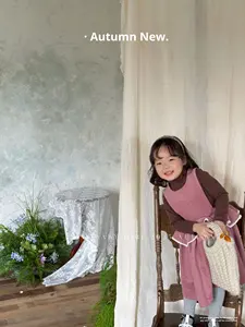 High-quality Wholesale Autumn Collection <strong>Girls</strong>' Vintage Fashionable Versatile Corduroy Vest <strong>Dress</strong> - Product Image 3