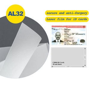 Kimlik kartı çekirdek desteği için 0.1MM opak lazer polikarbonat <span class=keywords><strong>Film</strong></span> özelleştirmek - Product Image 3